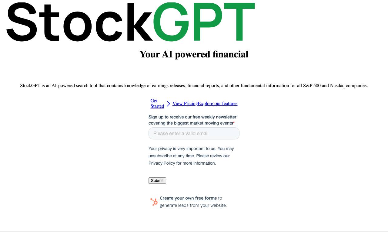 StockGPT screenshot