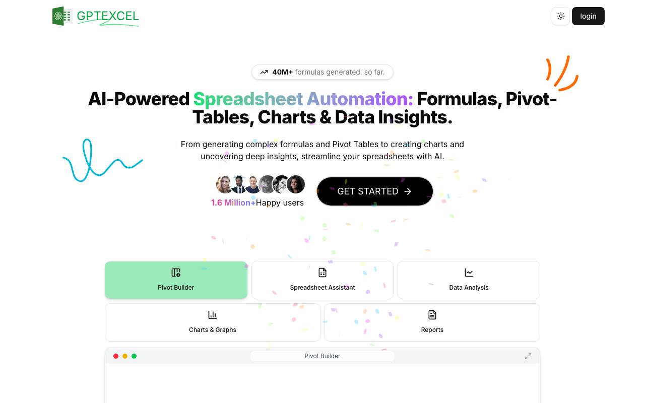 GPTExcel screenshot