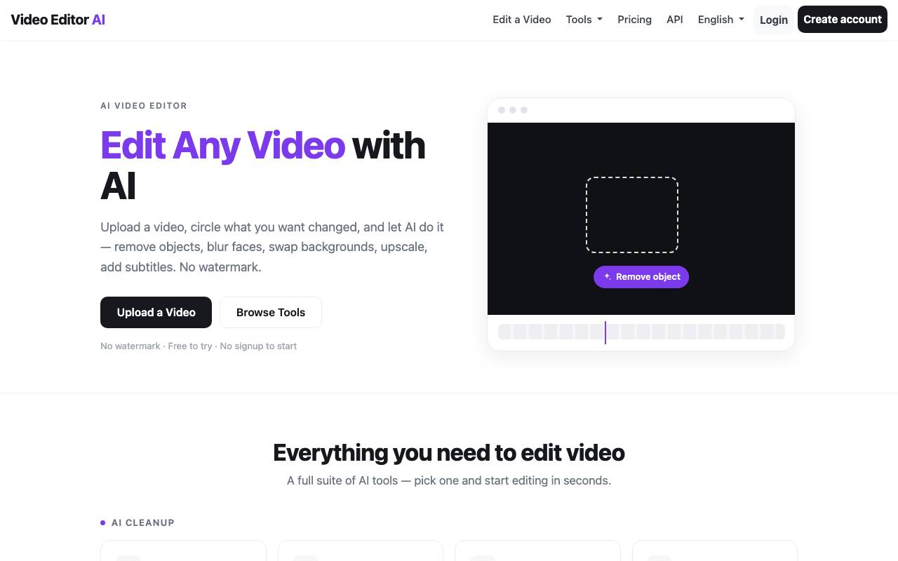 Video Editor AI screenshot