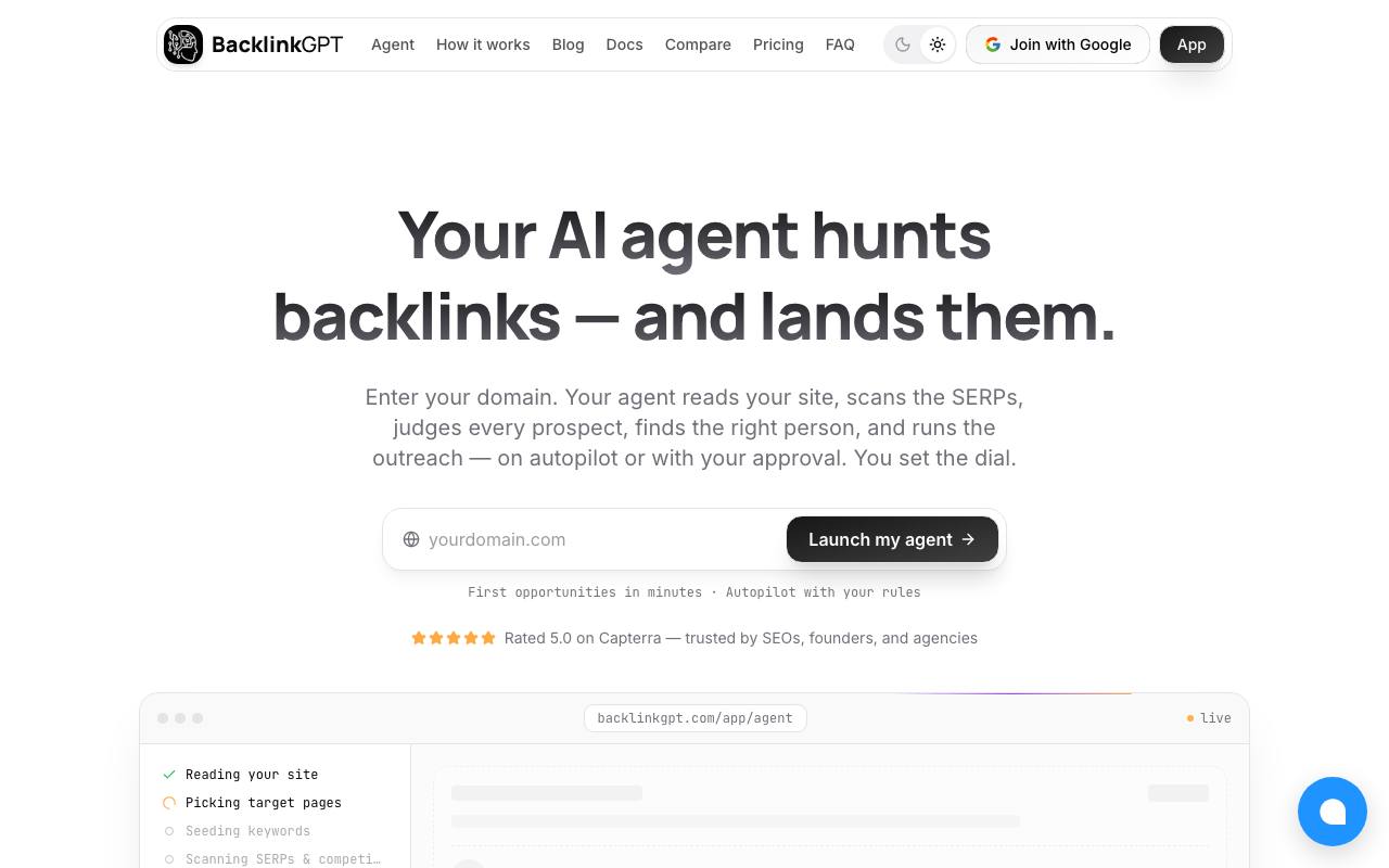 BacklinkGPT screenshot