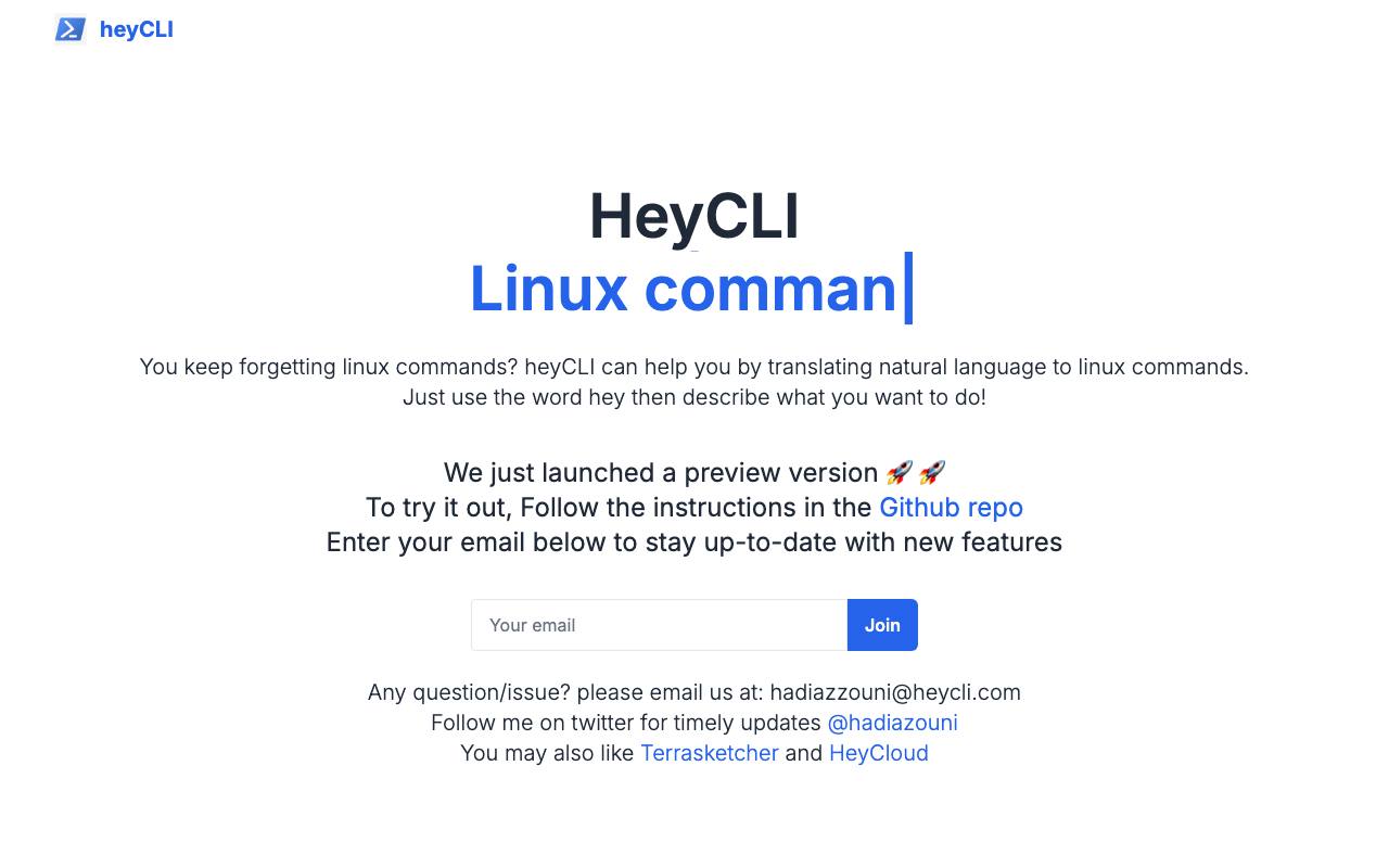 HeyCLI screenshot