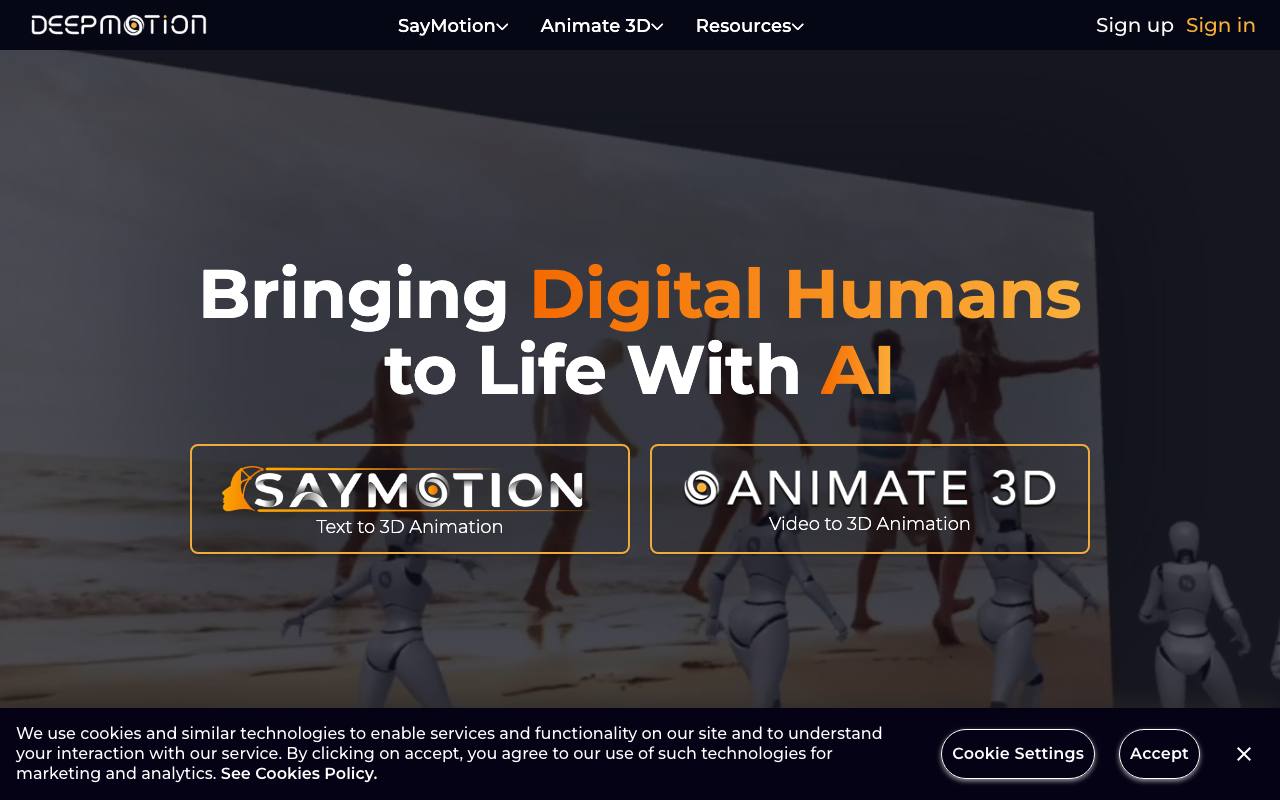 DeepMotion screenshot
