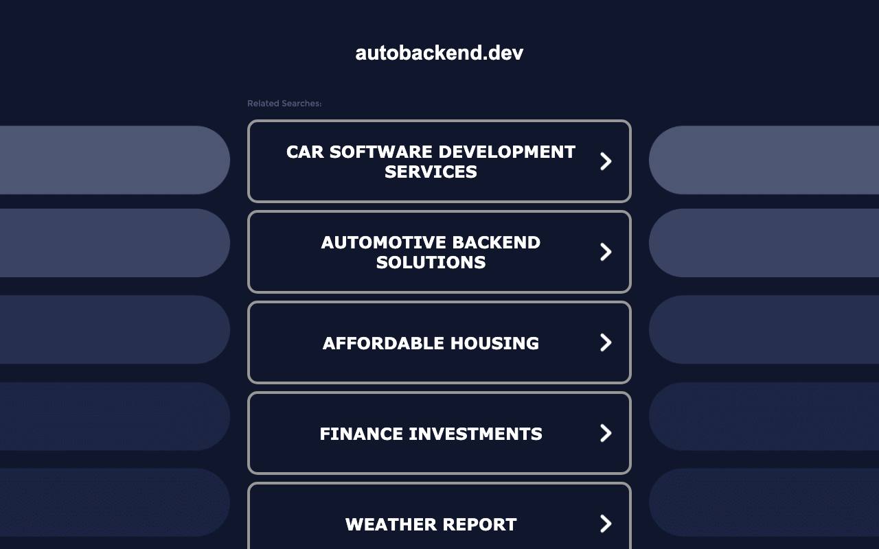 Auto Backend screenshot