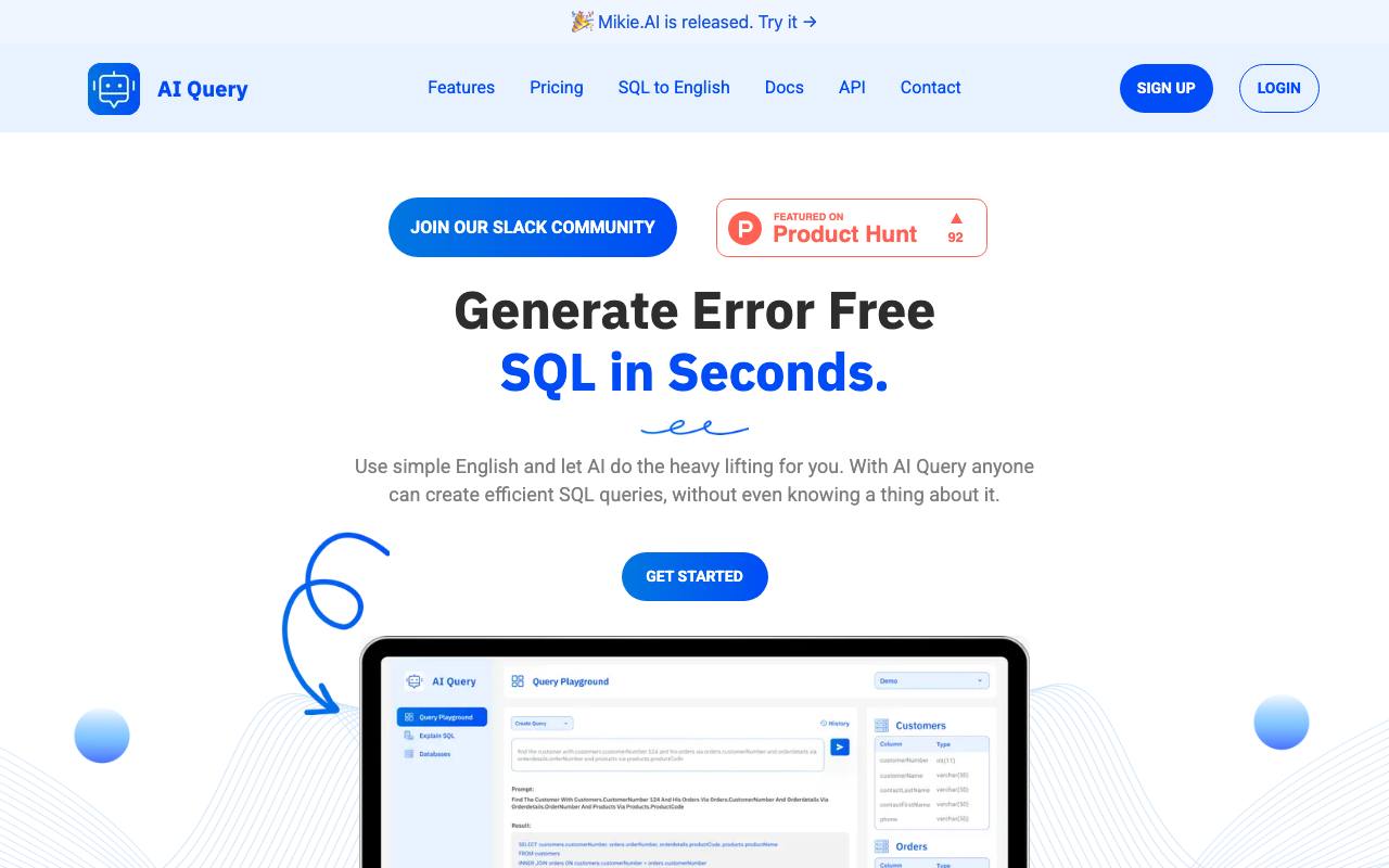 Al Query screenshot