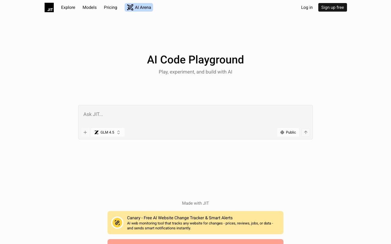 JIT.codes screenshot