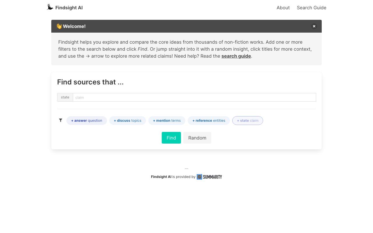 Findsight AI screenshot