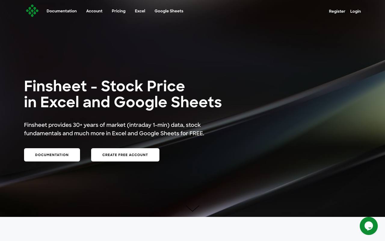 Finsheet screenshot