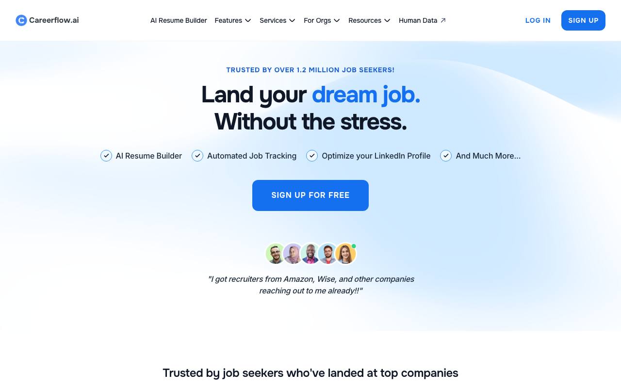 Careerflow screenshot