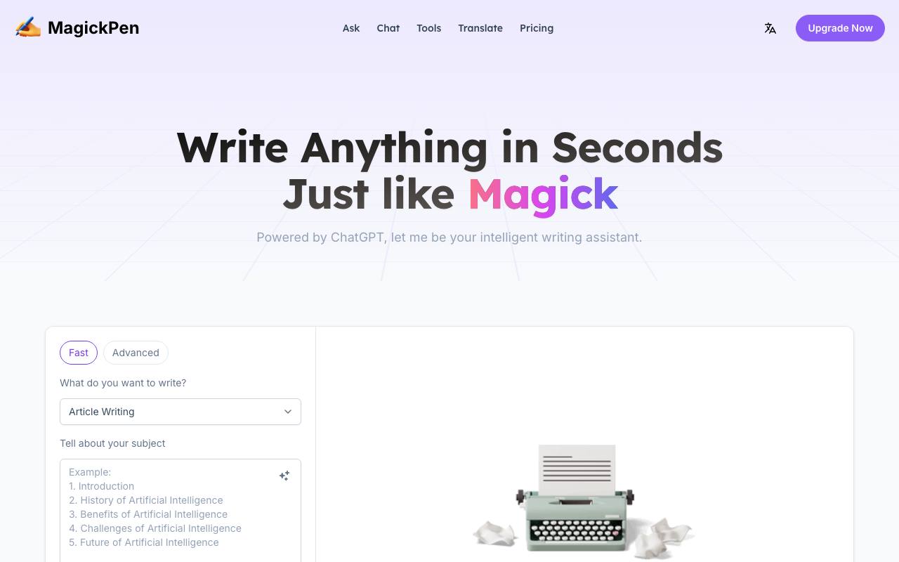 MagickPen screenshot