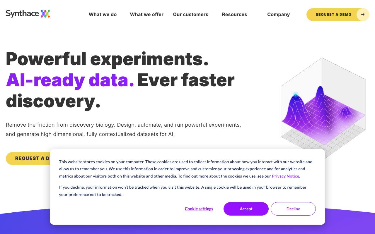 Synthace screenshot