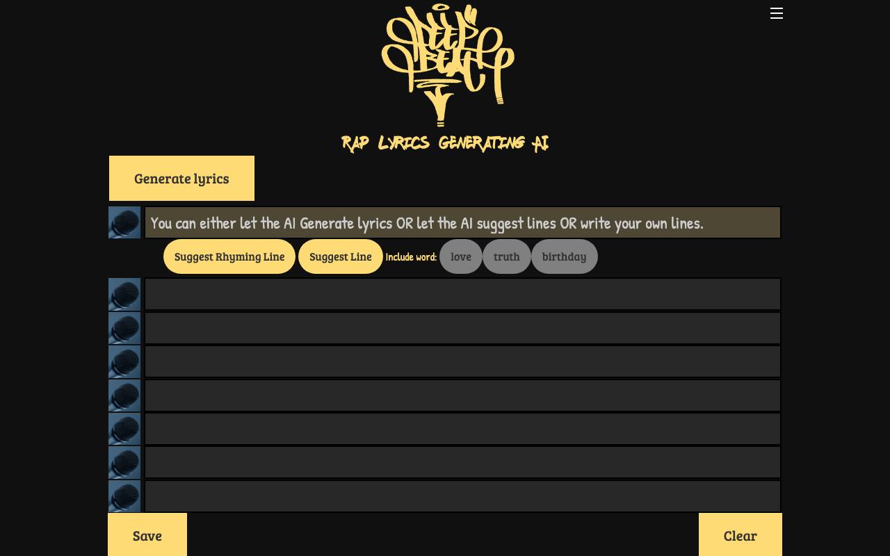 DeepBeat screenshot