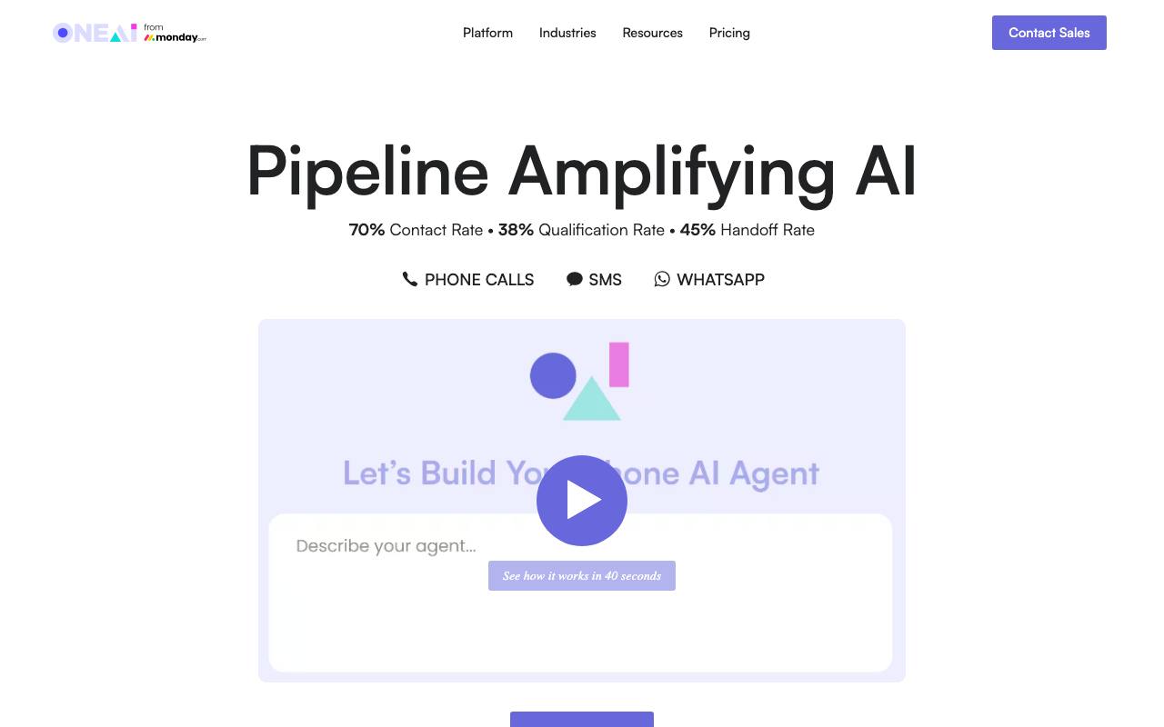 One AI screenshot