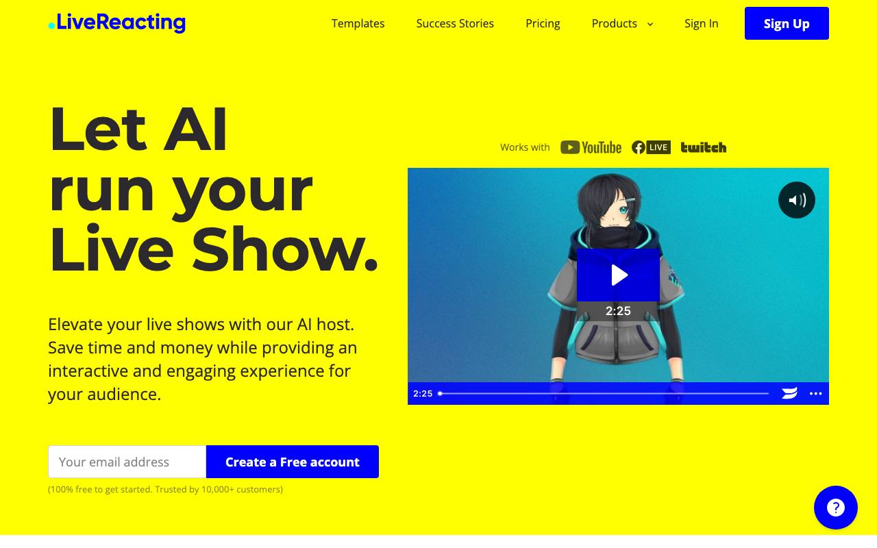 LiveReacting AI screenshot