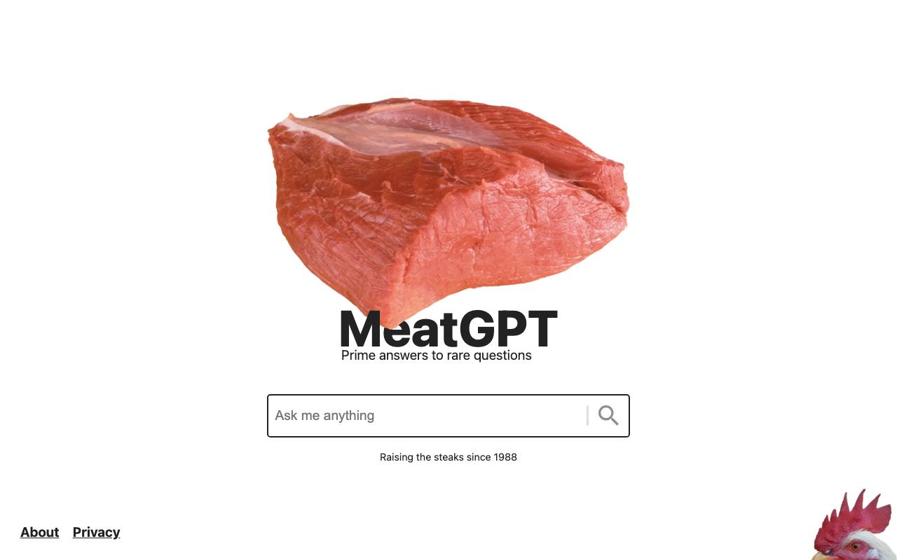 MeatGPT screenshot
