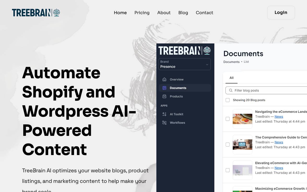 TreeBrain AI screenshot