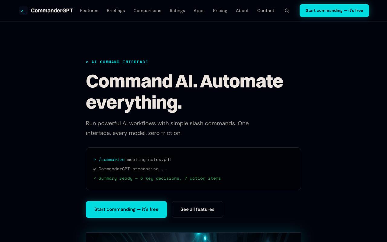 Commander GPT screenshot