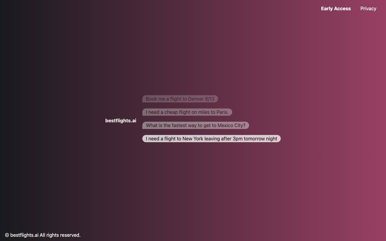 Bestflights screenshot