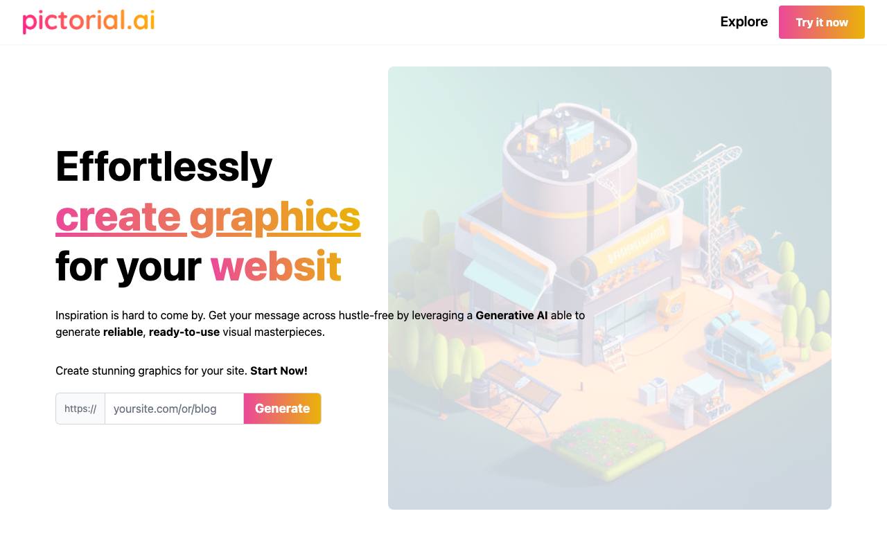 Pictorial screenshot