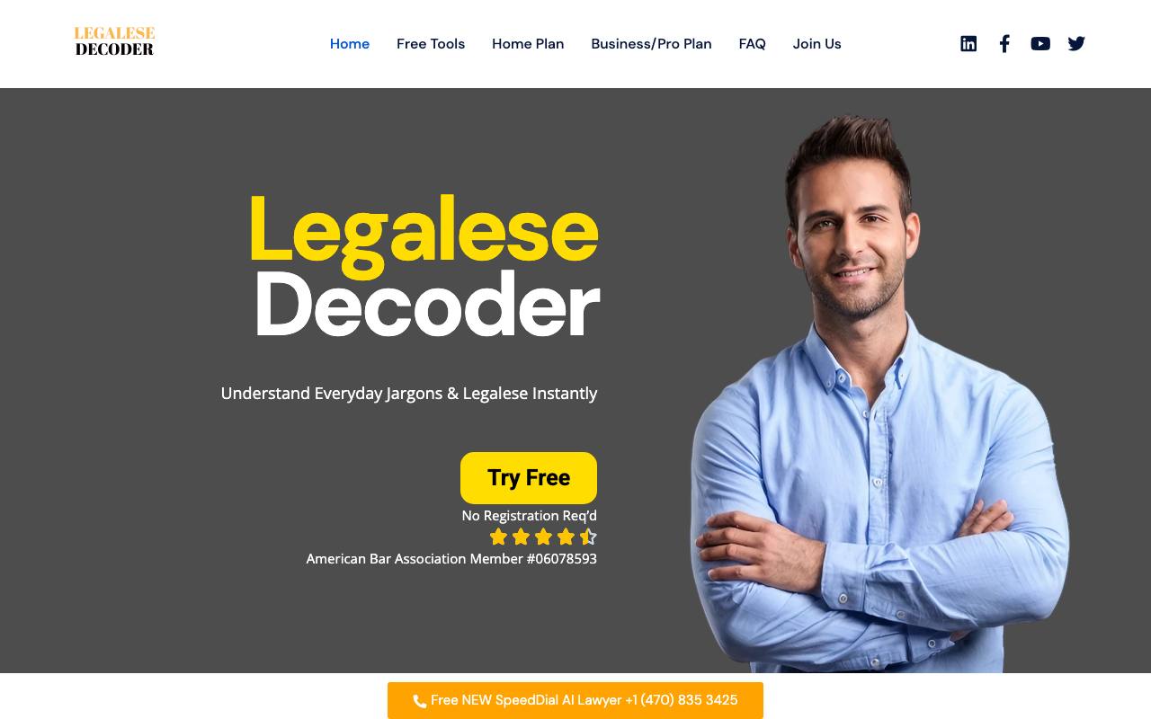 Legalese Decoder screenshot