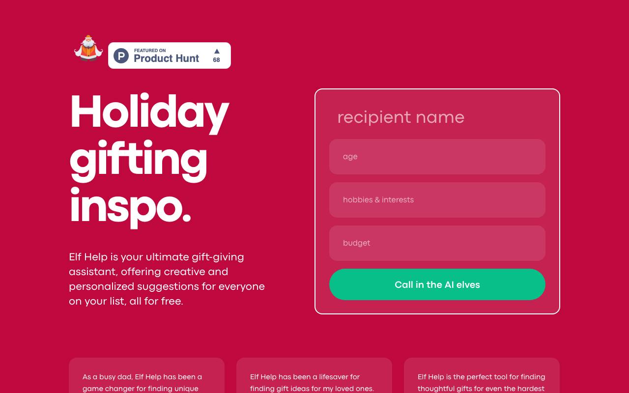 Elf Help screenshot
