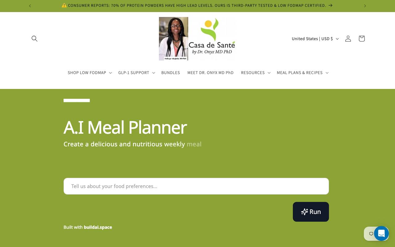 AI Meal Planner screenshot