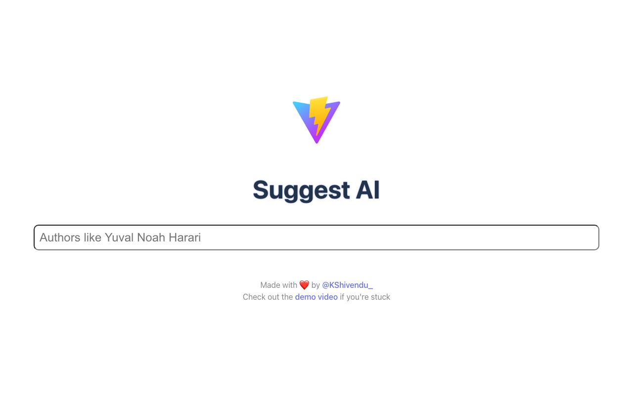 SuggestAI screenshot