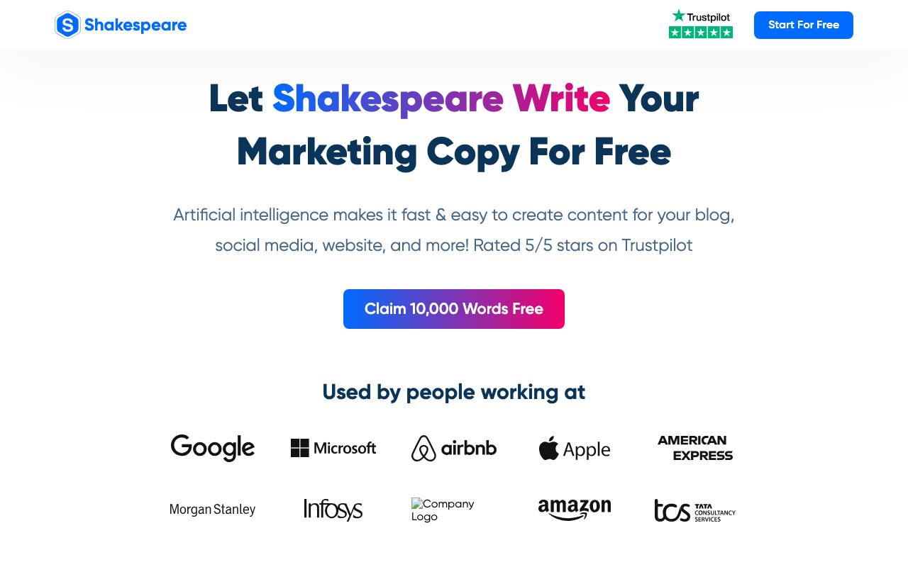 Shakespeare screenshot