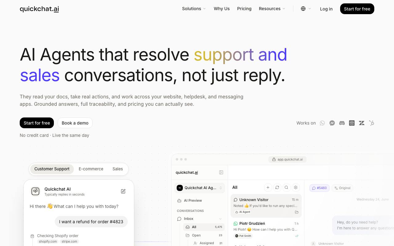 Quickchat screenshot
