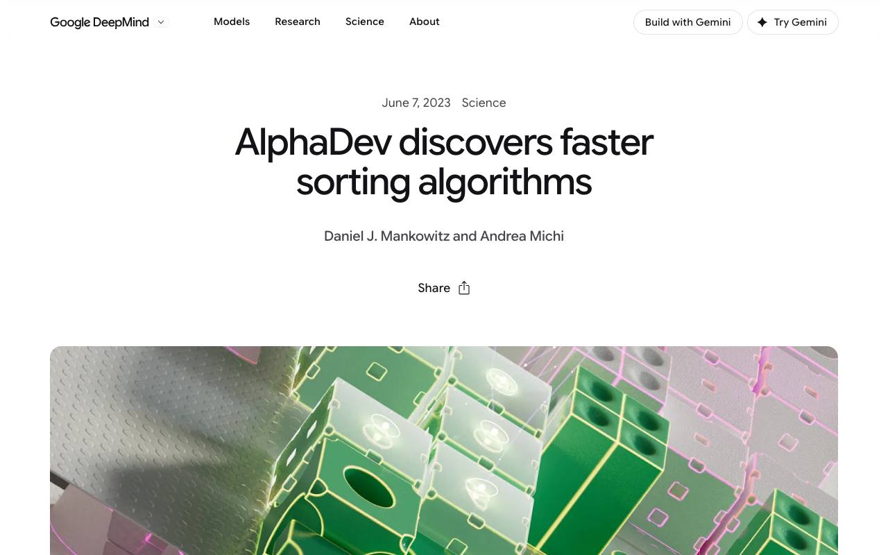 AlphaDev screenshot