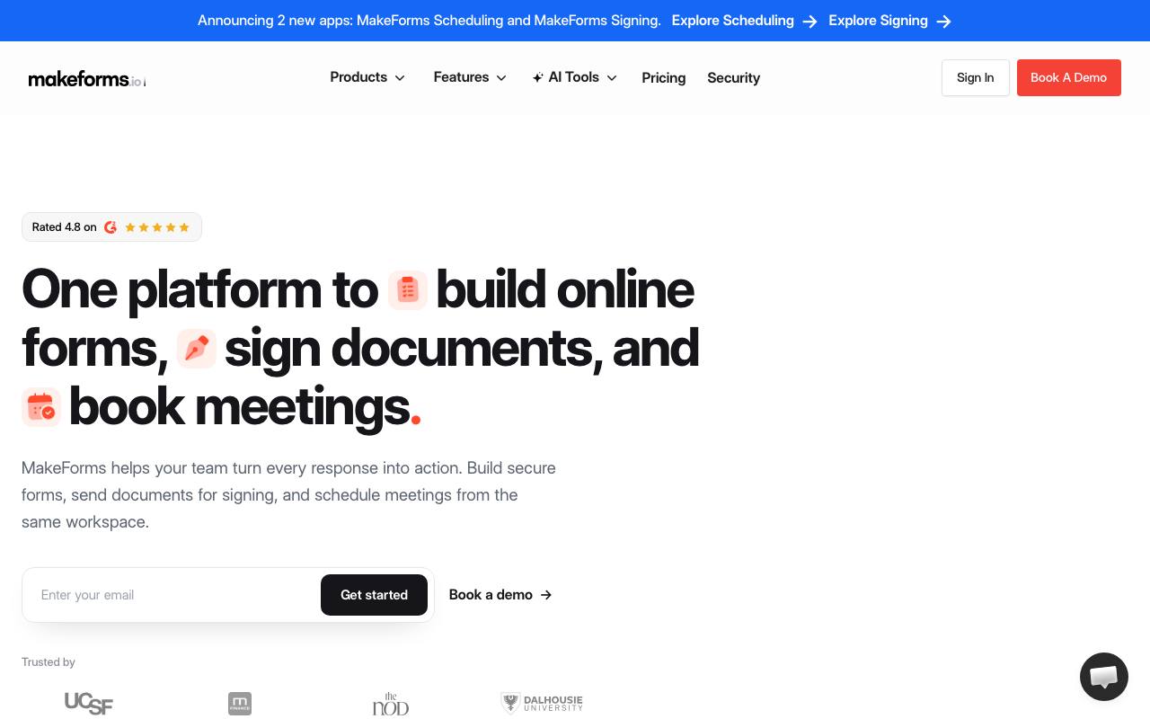 MakeForms.io screenshot