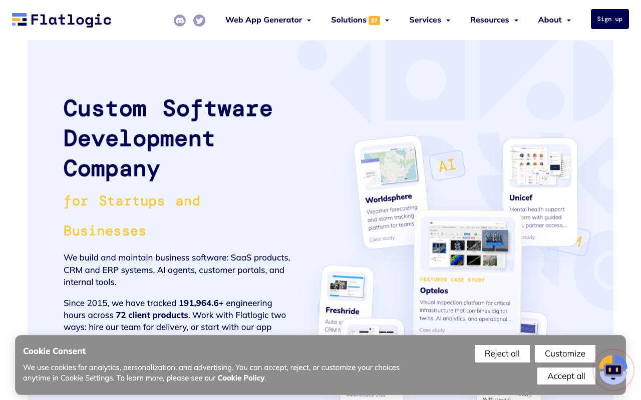 Flatlogic screenshot