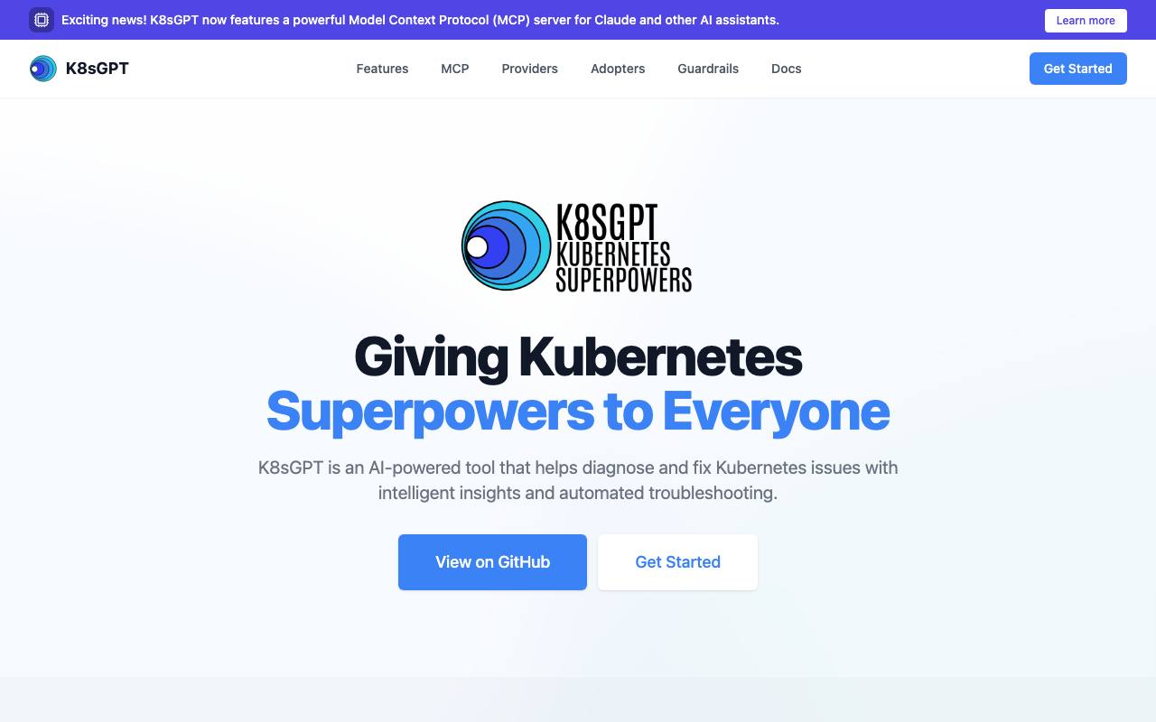 K8sGPT screenshot