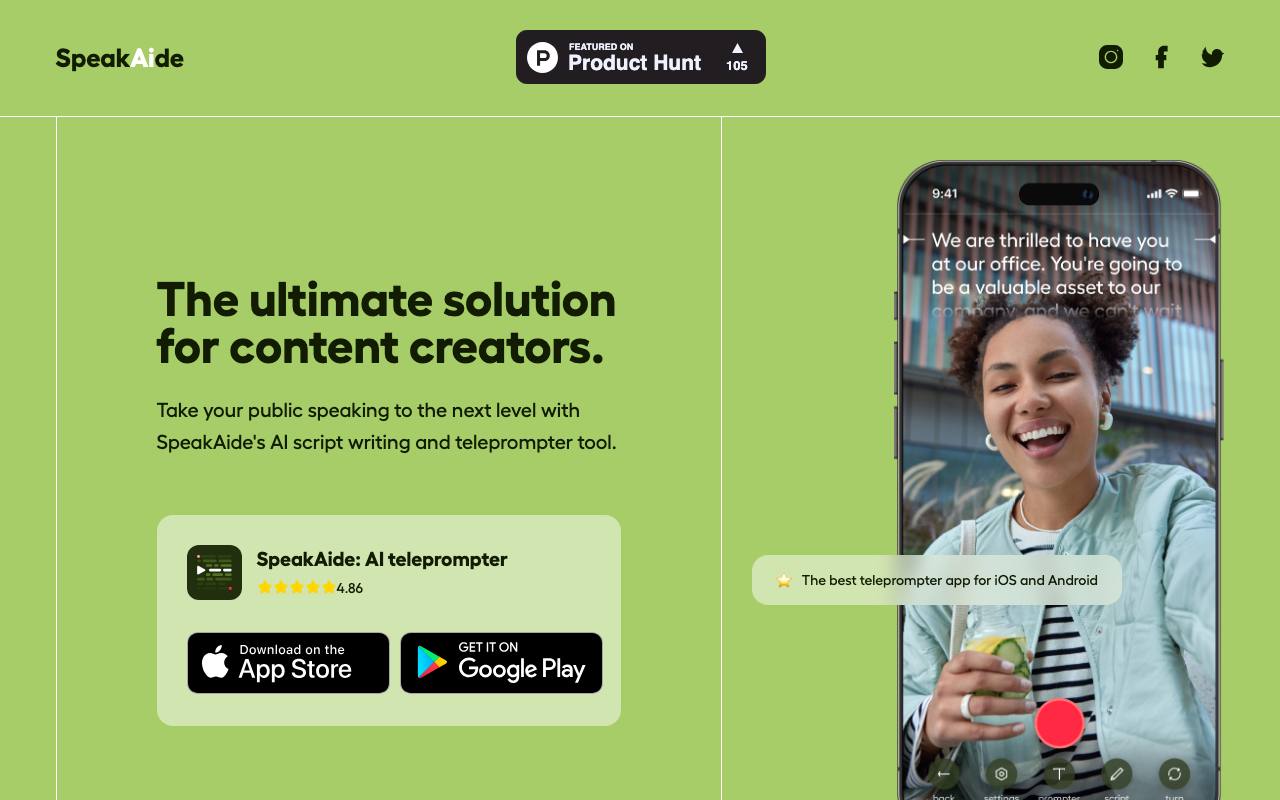 SpeakAide screenshot