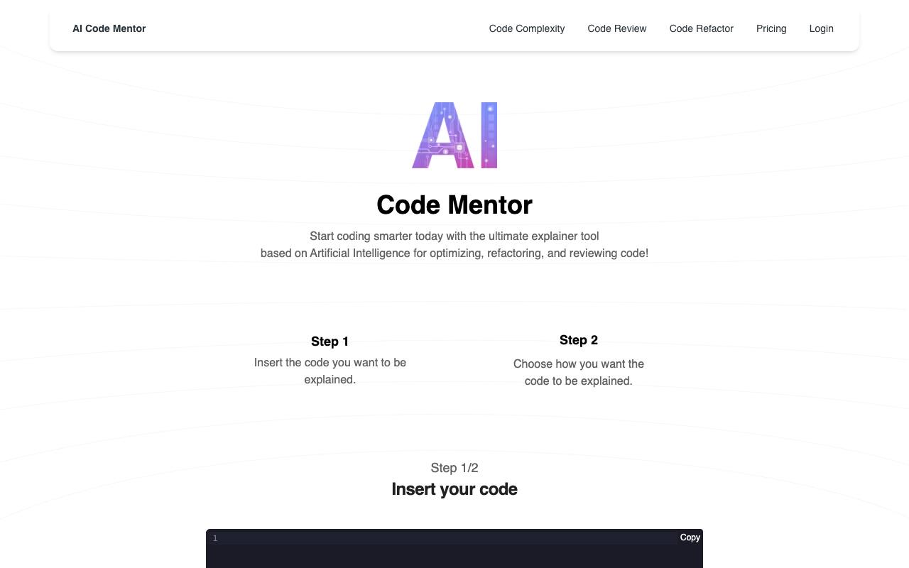 AI Code Mentor screenshot