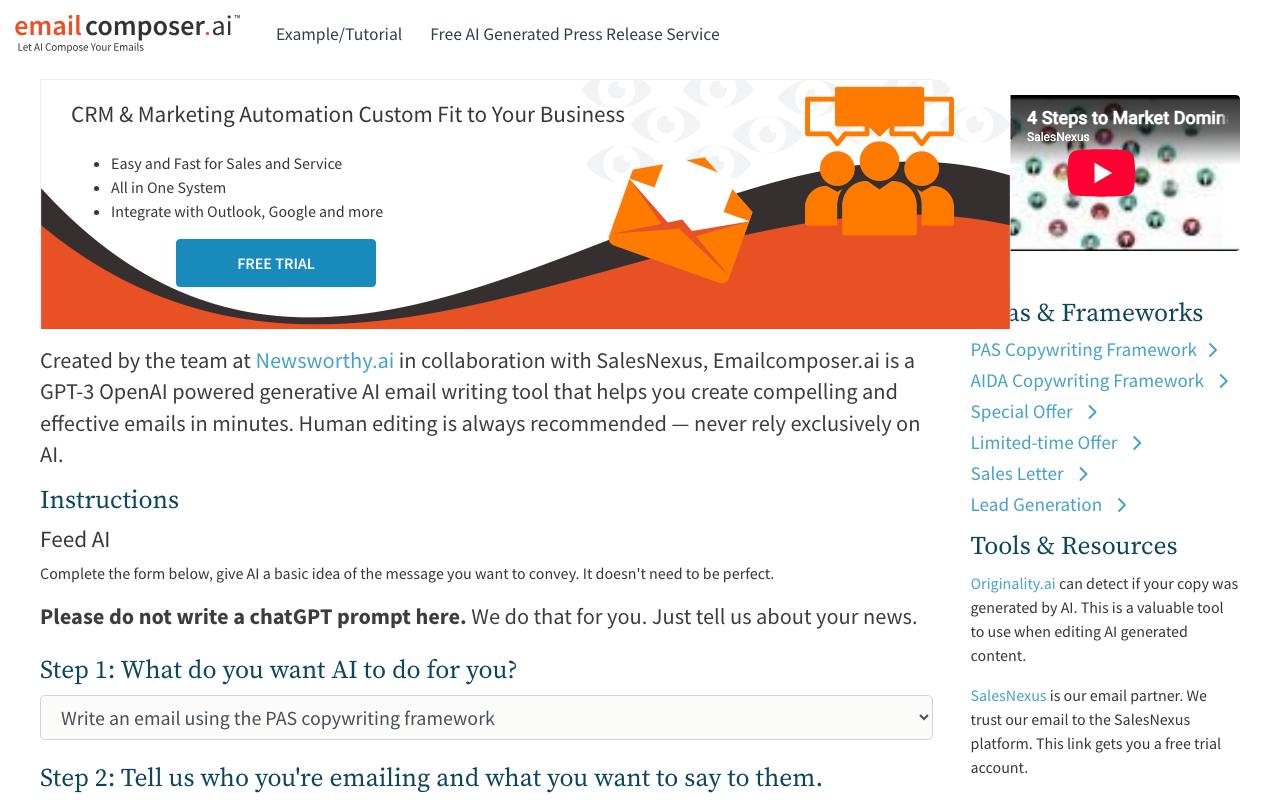 EmailCompser AI screenshot