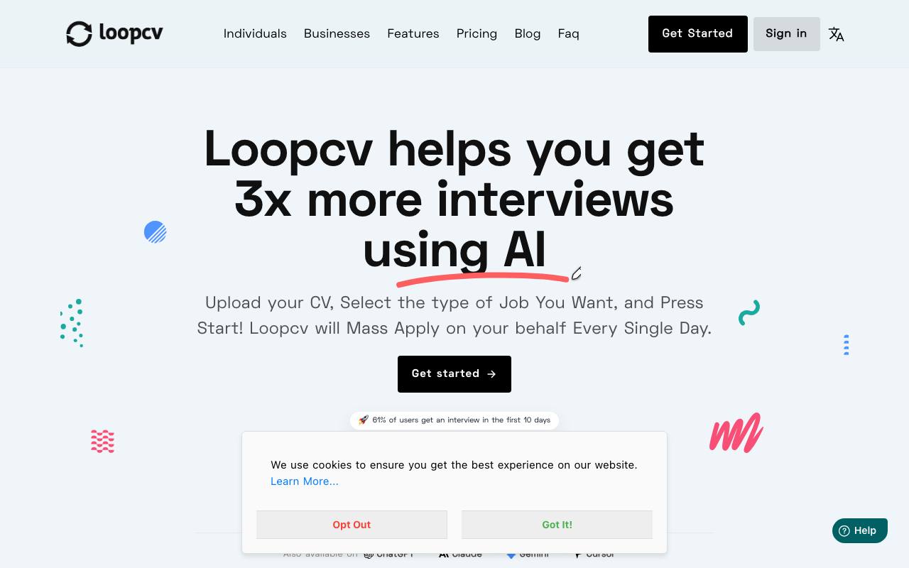Loopcv screenshot