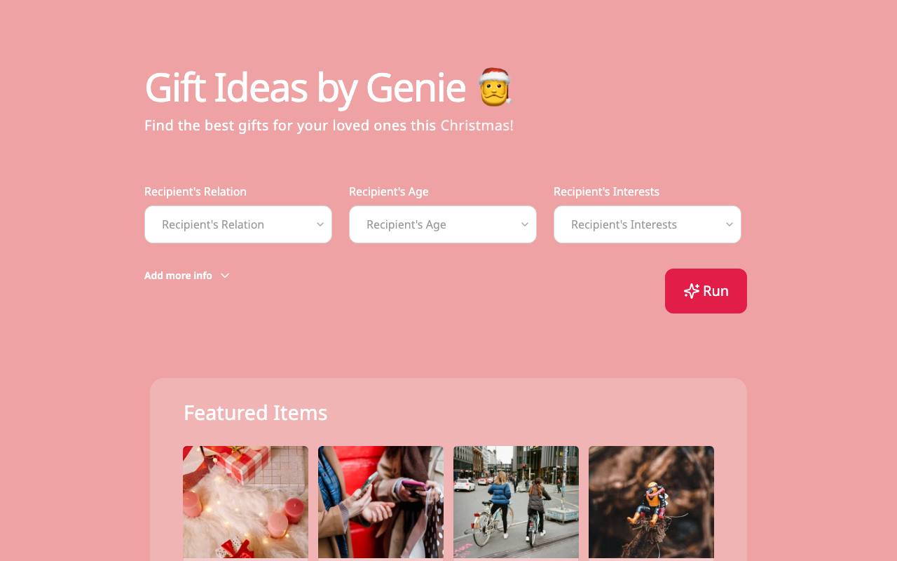 Gifts Genie screenshot