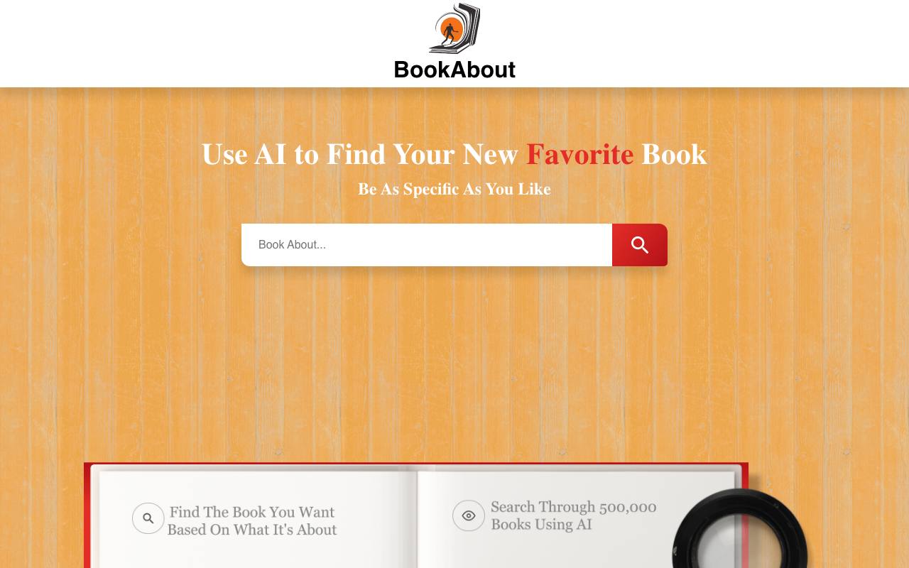 Bookabout screenshot