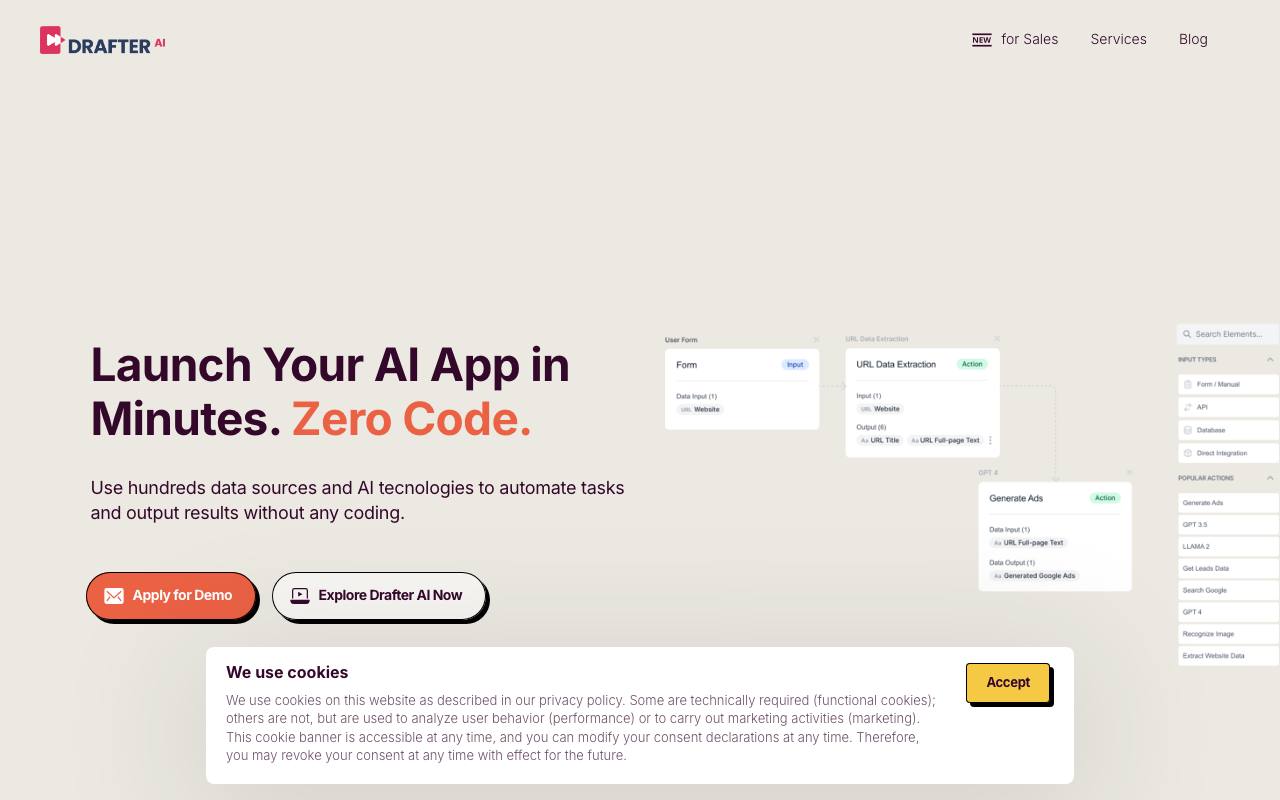 Drafter AI screenshot
