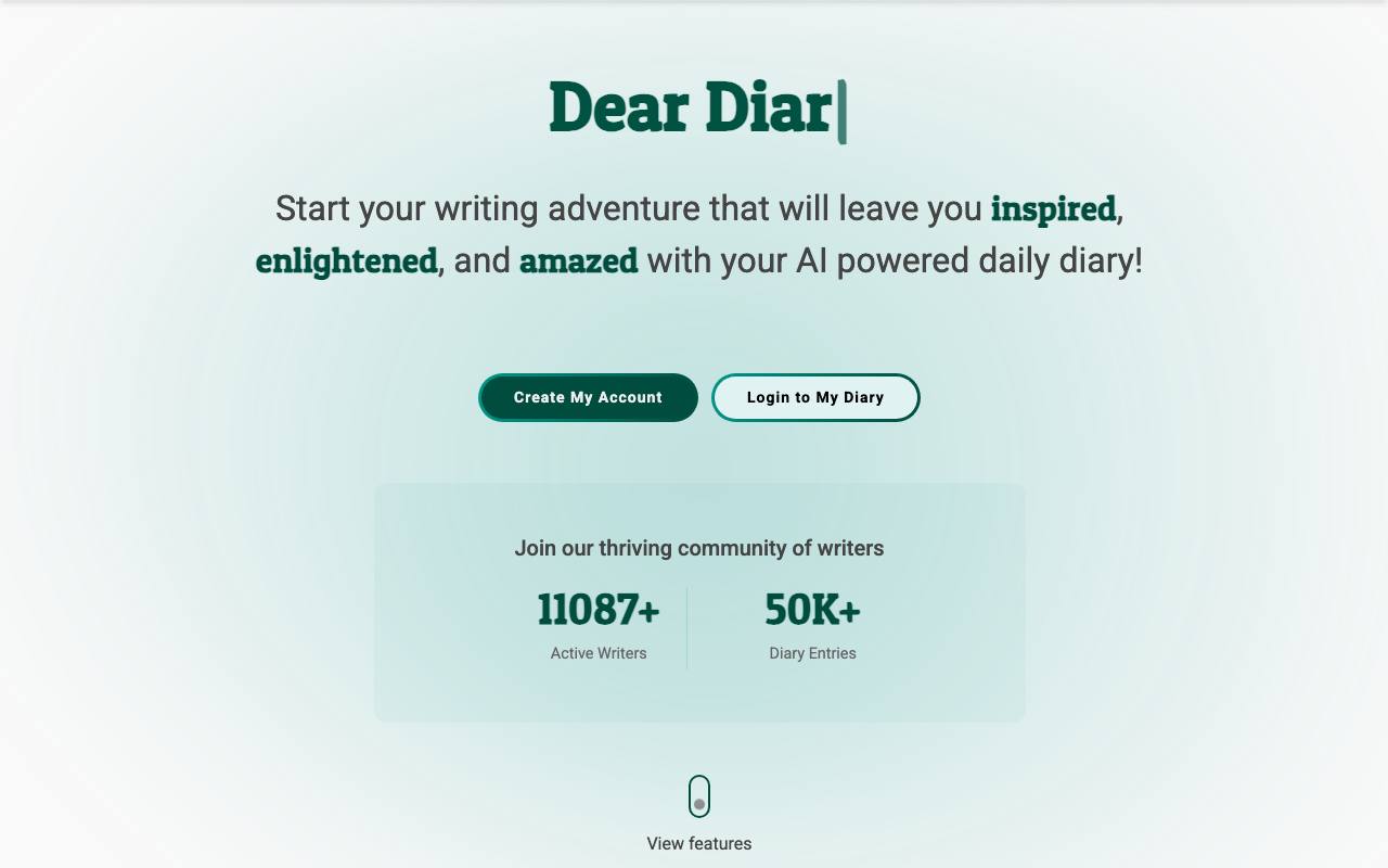 AI Diary screenshot