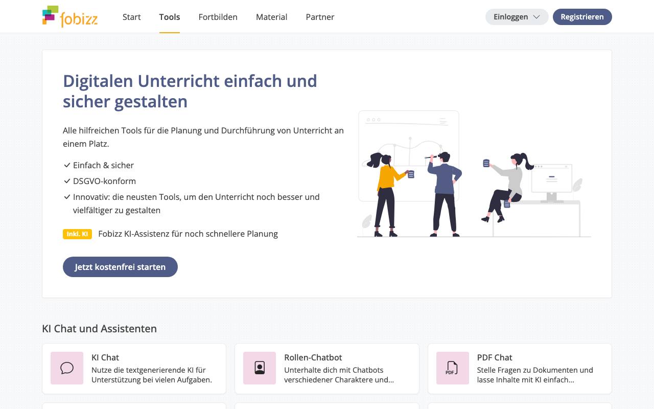 Fobizz screenshot