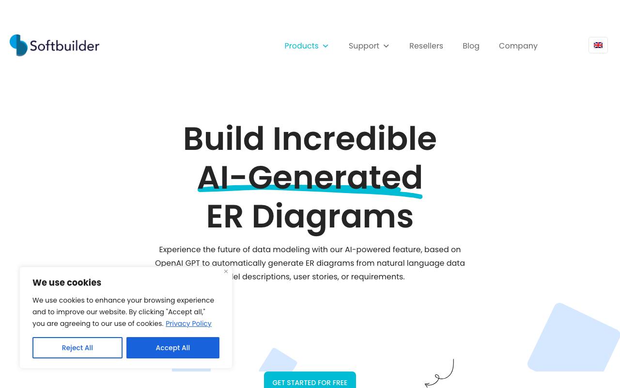 ERBuilder screenshot