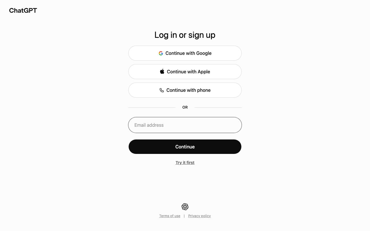 ChatGPT screenshot