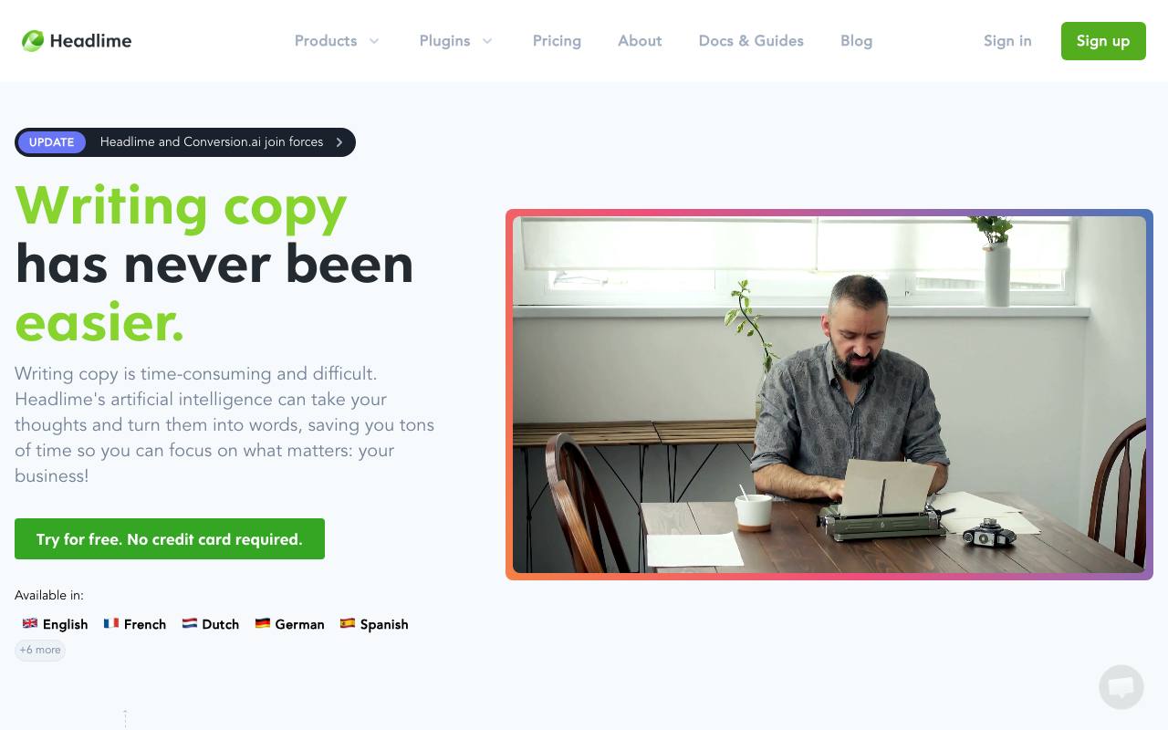 Headlime screenshot