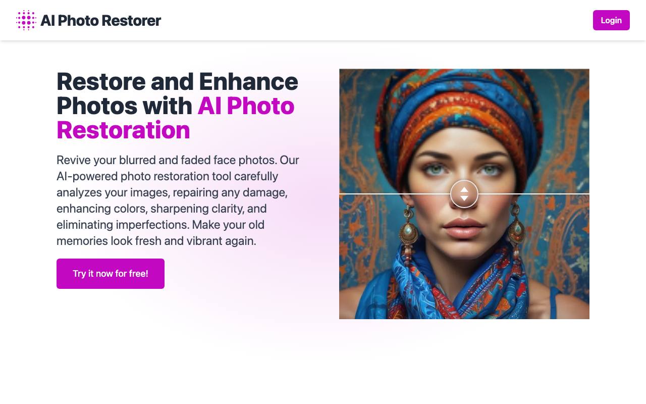 AI Photo Restorer screenshot