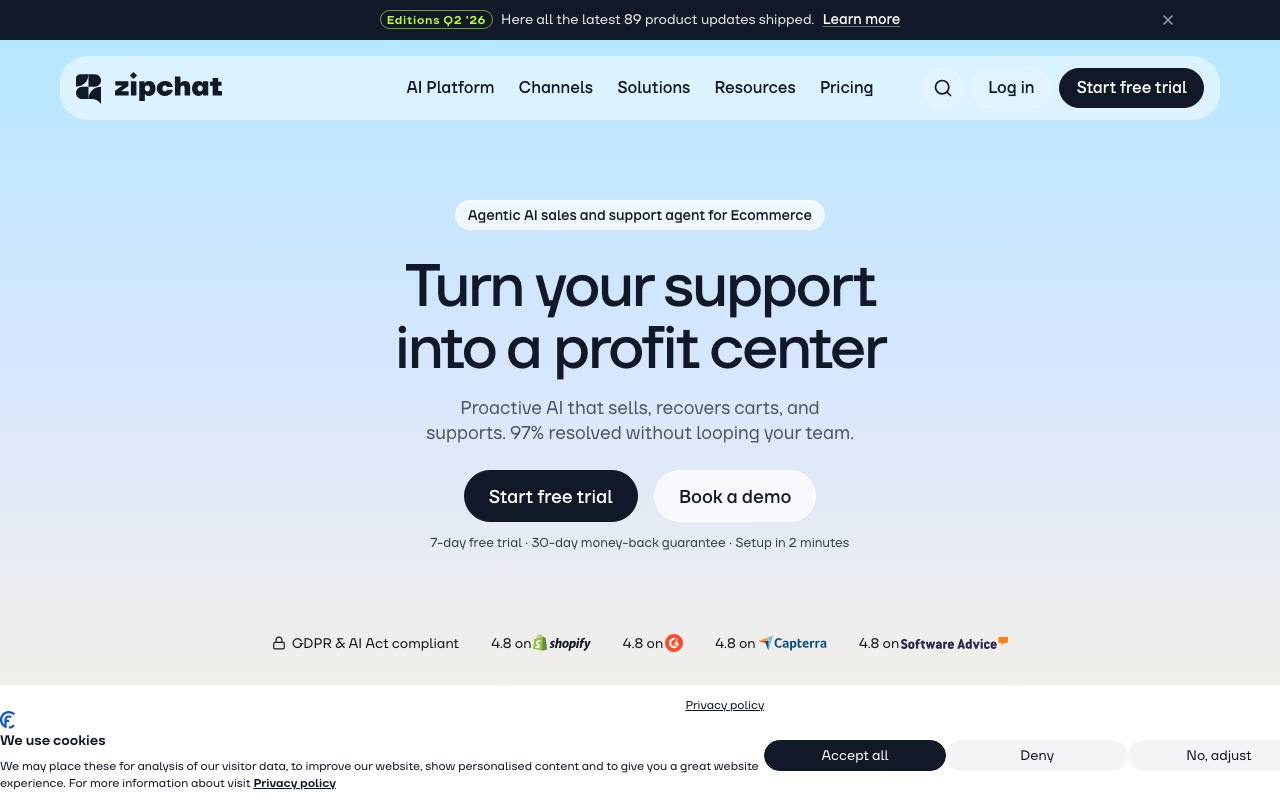 ZipChat AI screenshot