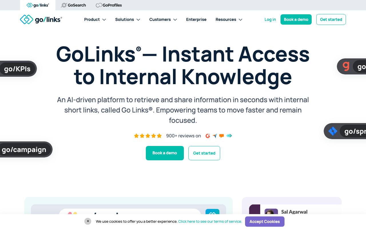 GoLinks screenshot