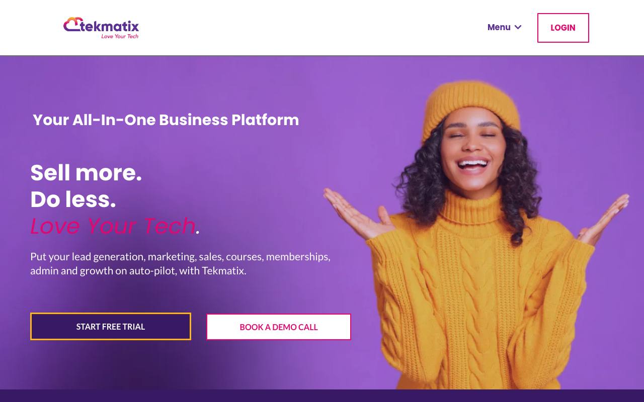 Tekmatix screenshot