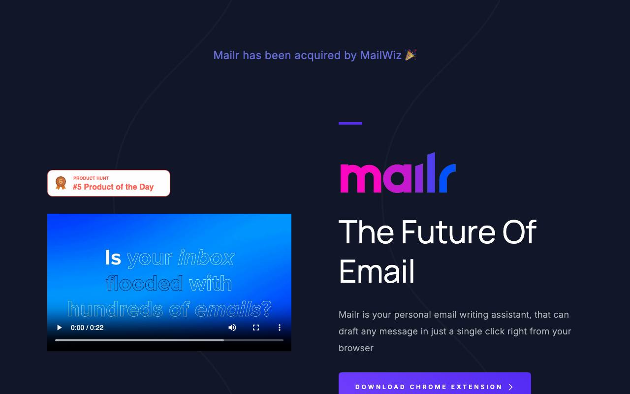 Mailr screenshot