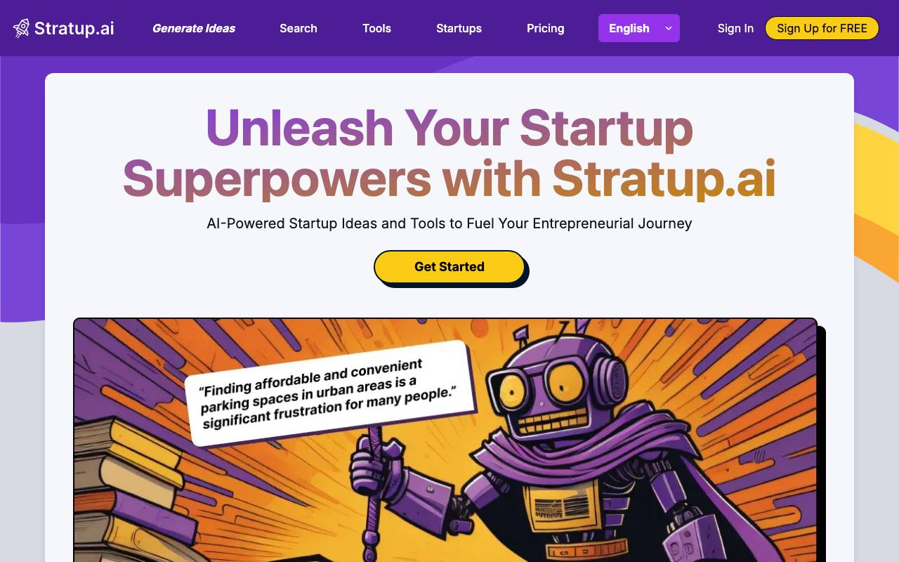 Stratup AI screenshot
